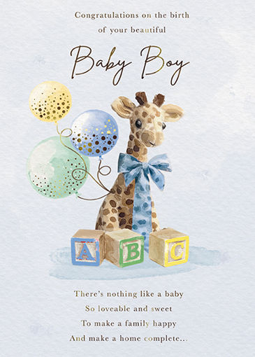 Picture of CONGRATULATIONS ON THE BIRTH OF YOUR BABY BOY